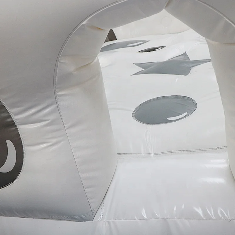 Factory customized new design high quality white inflatable bouncer bouncy bed indoor bouncer jumping bed inflatables for sale