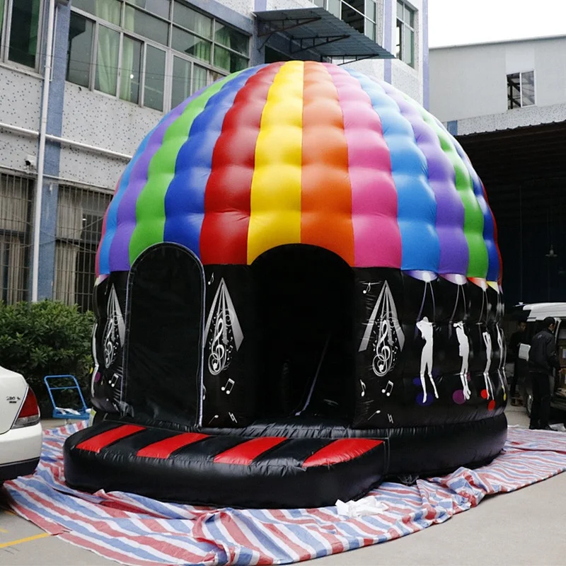 Hot Selling 0.55mm PVC Tarpaulin Commercial Disco Dome Bouncy Bouncy Castle Inflatable Bounce House For Sale
