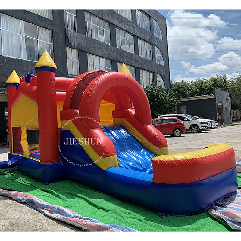 Hot sale commercial inflatable water slide inflatable castle with slide for kids