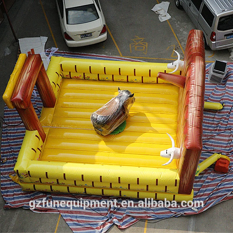 Commercial outdoor inflatable mechanical bull riding for sale inflatable ride on toys bull riding toys for kids