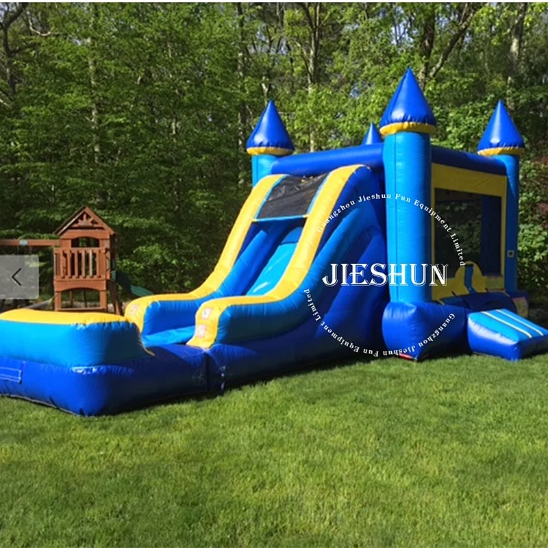 2020 Custom size inflatable jumping castles bouncy castle slide combo bounce house with pool