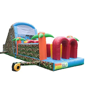 High quality cheap inflatable bouncy castle for kids inflatable obstacle course for sale