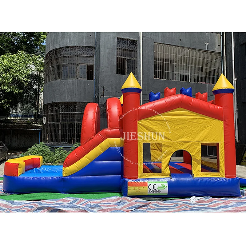 Hot sale commercial inflatable water slide inflatable castle with slide for kids