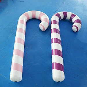 Manufacturer customized make party use advertising decoration inflatable 3mH Christmas inflatable candy cane for sale