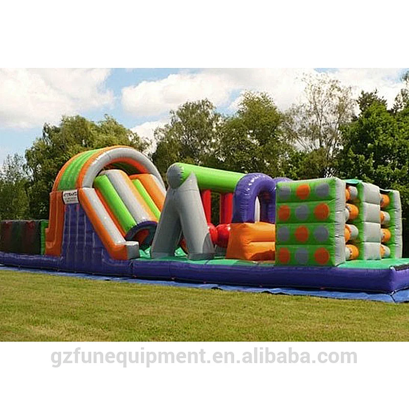 Commercial funny inflatable equipment game inflatable obstacle course for sale