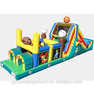 large funny inflatable obstacle course inflatable sport games for hire