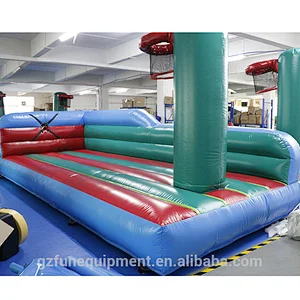 Carnival basketball game Inflatable basketball bungee run inflatable basketball hoop for sales