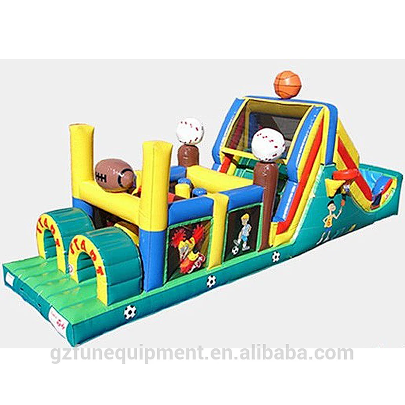 Special design customized high quality inflatable games inflatable obstacle course inflatable bouncy obstacle for rental