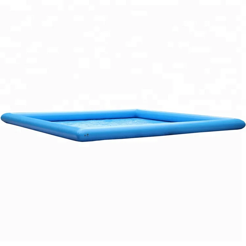Blue 32.8 x 29.5 ft Square inflatable water roller water walking ball pool inflatable floating boat water swimming pool sports