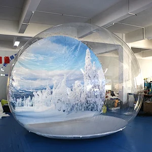 Manufacturers Christmas Giant Transparent Human Size Hotel Inflatable Snow Globe Tent For Camping