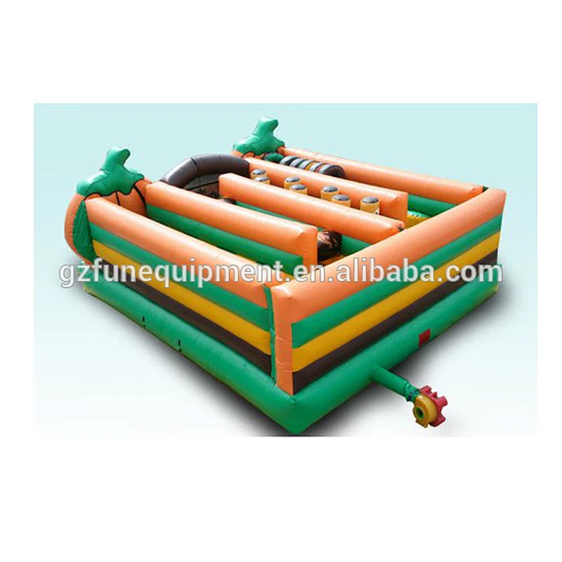 2019 HOT wipeout inflatable obstacle course commercial adult inflatable obstacle course inflatable obstacle