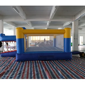 custom alligator cartoon style bouncy jumping inflatable castle for sale
