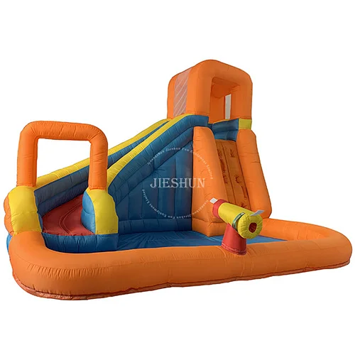2020 Amazon hot sale small inflatable jumping castle bouncer house inflatable water slide with pool for kids