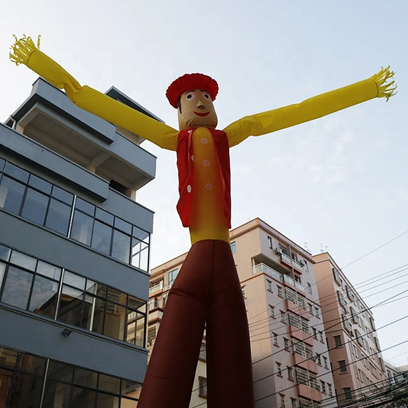 Factory price double legs popular high quality cowboy wind man air puppet inflatable air dancer for sale