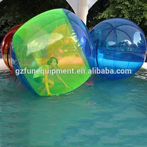 Customized 2.5m multi-colors water ball  inflatable water bubble ball inflatable water walking ball