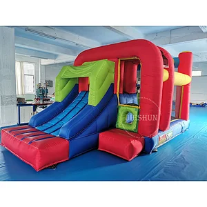 2020 new design Oxford cloth inflatable small bouncer combo for Family gatherings and entertainment