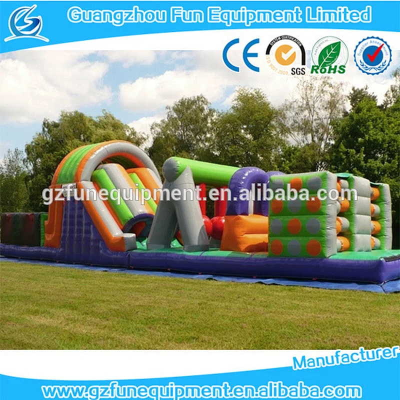 large funny inflatable bounce castle inflatable sport games inflatable obstacle course for sale