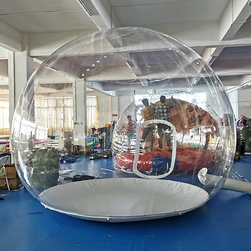 Manufacturers Christmas Giant Transparent Human Size Hotel Inflatable Snow Globe Tent For Camping
