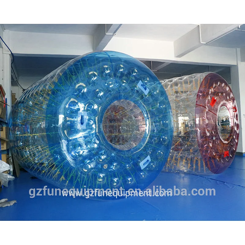 Factory customized make high quality water games TPU inflatable roller for sale