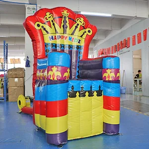 Inflatable birthday king throne chair inflatable princess chair for sale