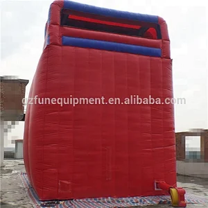 Giant cheap 2 lanes air fun slide bouncer jumping inflatable slide for sale