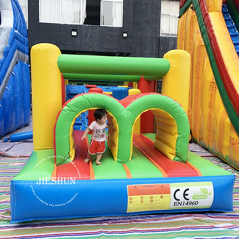 7x3m small bouncy castle kids inflatable fun playground inflatable obstacle course for sale