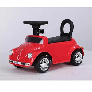 License Bettle Pink car for baby with push bar
