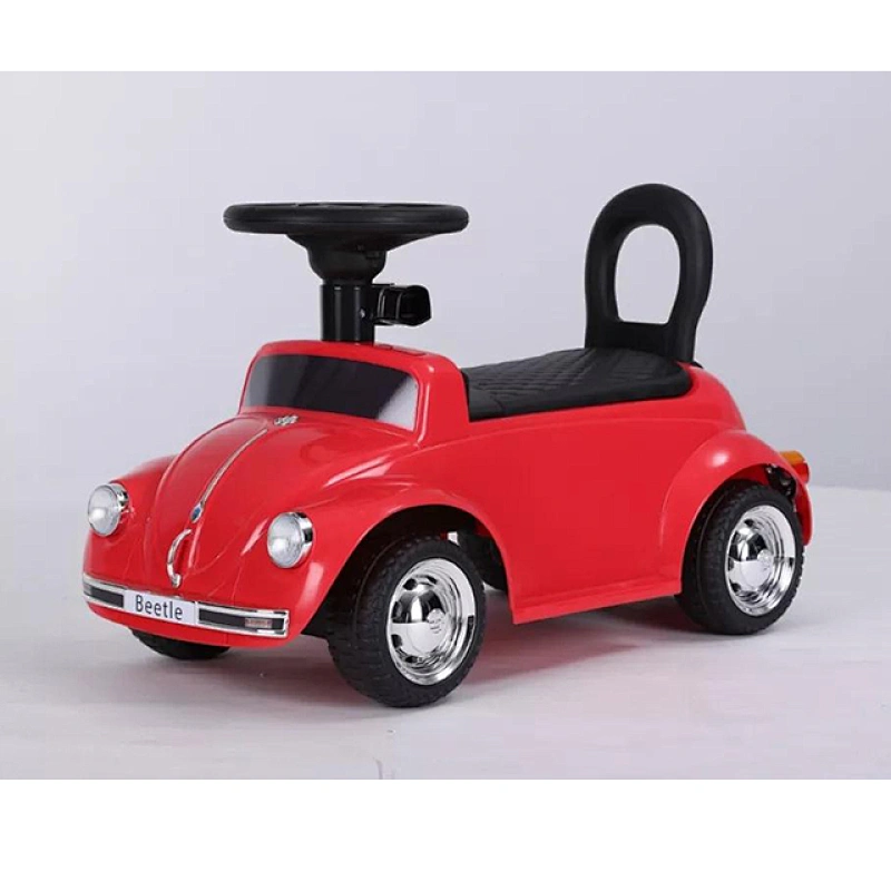 License Bettle Pink car for baby with push bar