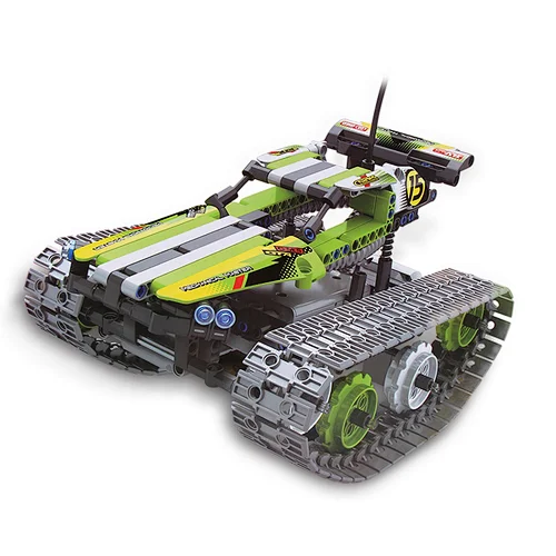 3 in 1 Remote Control DIY Building Blocks Tanks Toys Vehicle 2.4G RC Racer Stunt Car Educational Building Blocks Sets For Kids