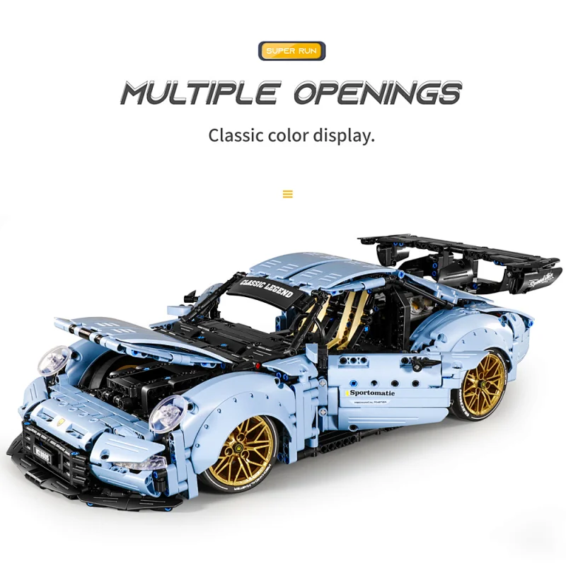 1887pcs Newest Assembling 1:10 Diy Remote Toy Model Bricks Radio Control Electric Drift RC Building Block Car
