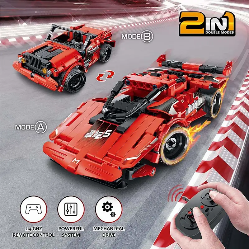 Building blocks toys car