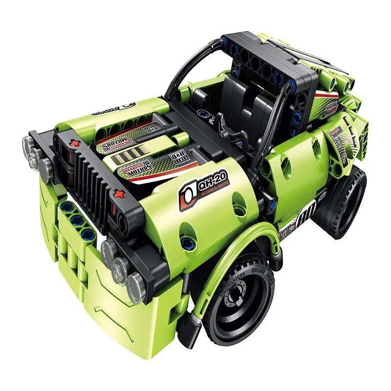 Hot Sale City Speed Racing Car Model Pull Back Vehicle Diy Building Blocks Bricks Educational Toys