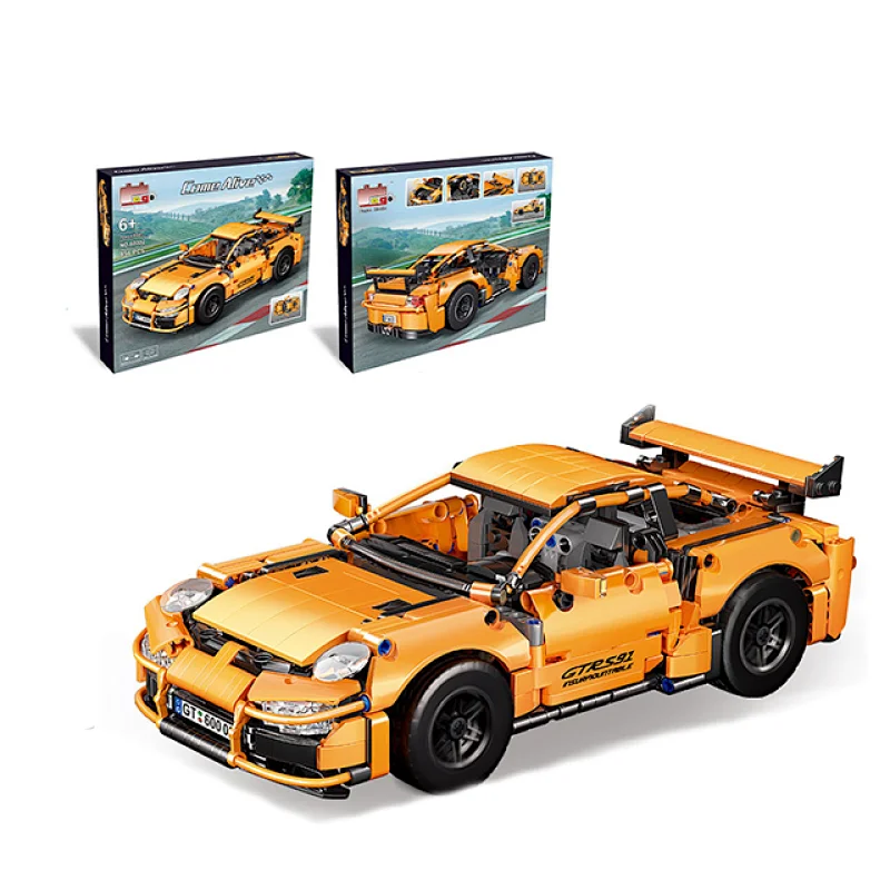 Christmas Gift Kids Educational Technic Pull Back Sports Racing Car Plastic Brick Small Building Block Set juguetes