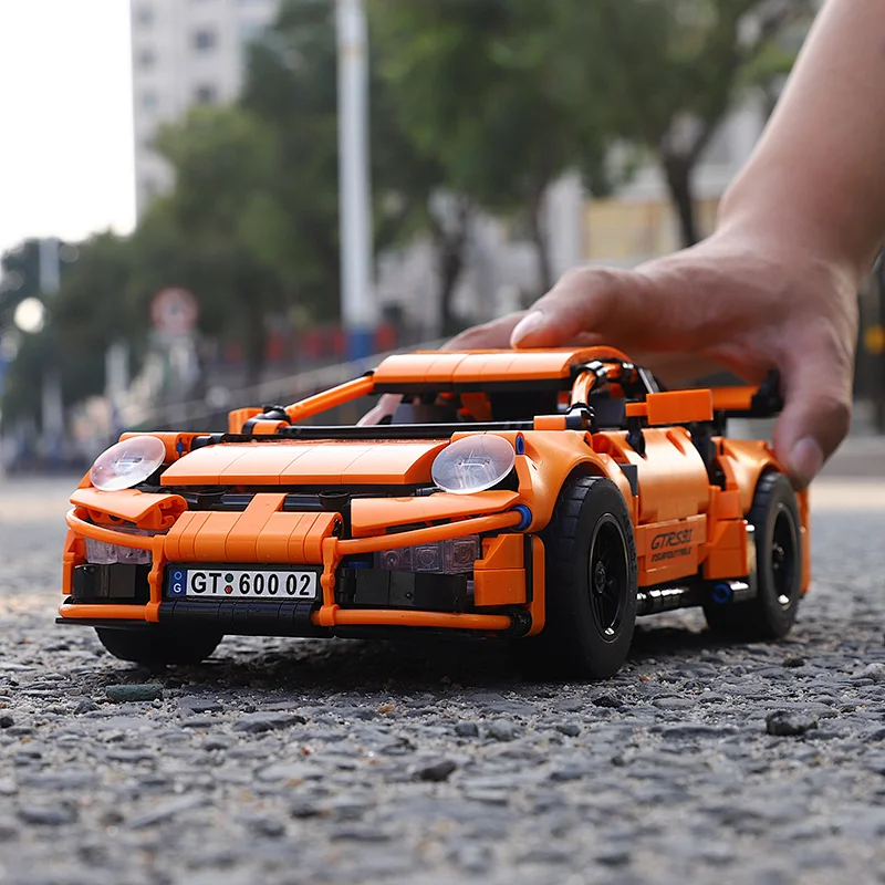 Christmas Gift Kids Educational Technic Pull Back Sports Racing Car Plastic Brick Small Building Block Set juguetes
