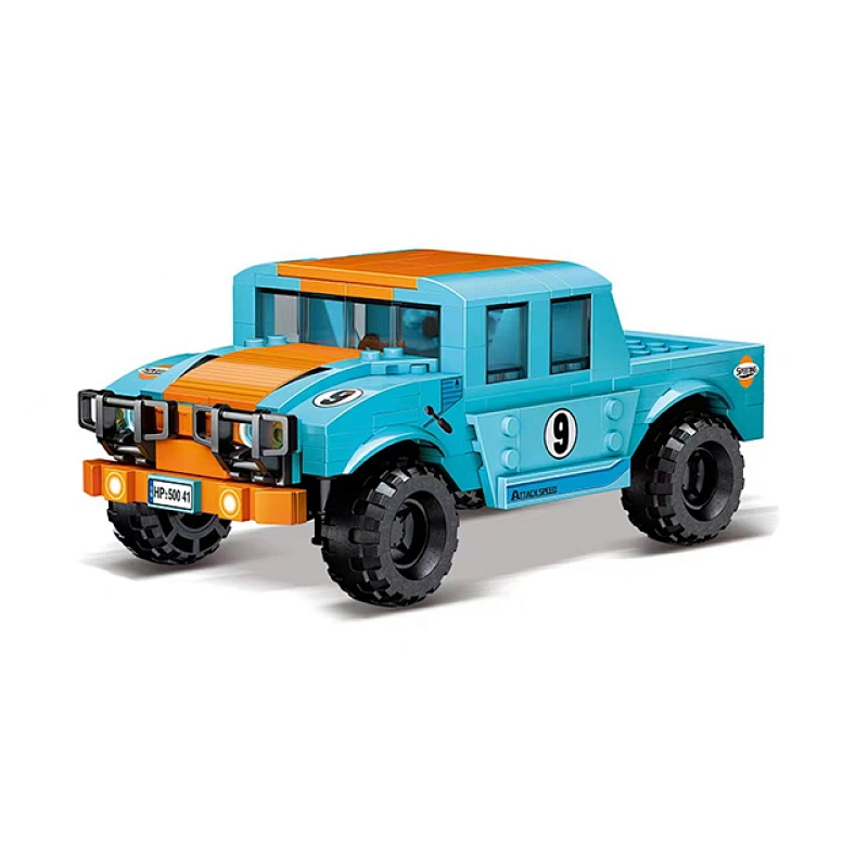 Christmas Gifts 331pcs Diy Assembling Off-road Vehicle Toy Model Bricks Luxury Assembling Building Block Car For Kids Toys