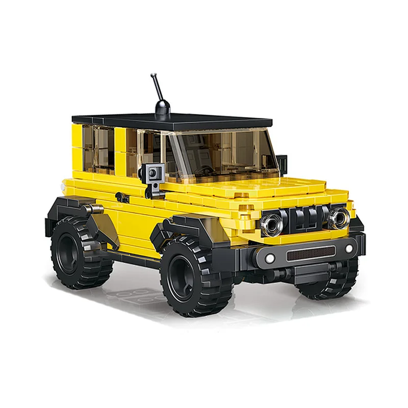 Kids Educational Toys Car Model Off-road Vehicle Series Plastic Brick Small Building Block Construction Toy