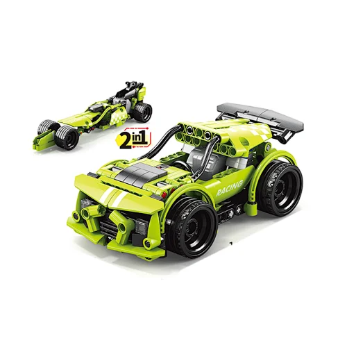 Creative Educational Mini Bricks Ford Car Sport Racing Vehicle STEM Building Blocks Bricks Classic Assembly Games