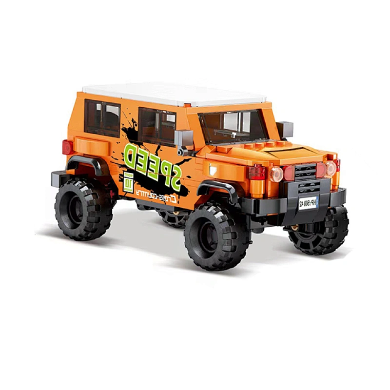 Popular Kids Boy Birthday Gift Pull Back Off-road Vehicle Speed Racing Car STEM Small Building Blocks Bricks Set