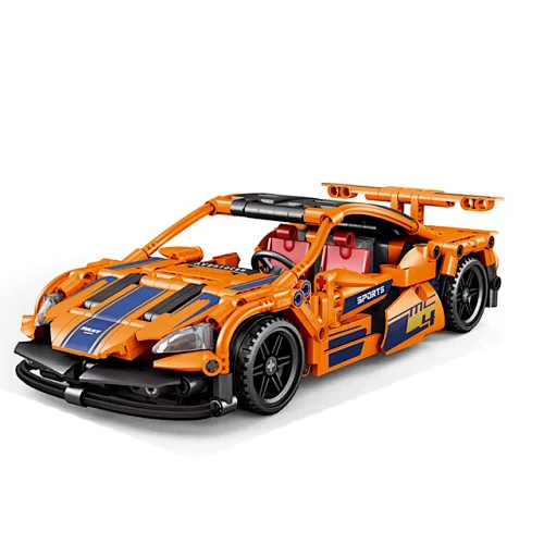 Kids Birthday Gift 428pcs Technical Small Bricks Model Vehicle Supercar Building Block Sport Car Toys