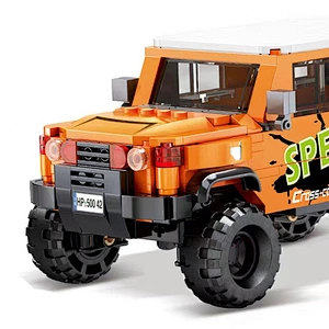 Popular Kids Boy Birthday Gift Pull Back Off-road Vehicle Speed Racing Car STEM Small Building Blocks Bricks Set