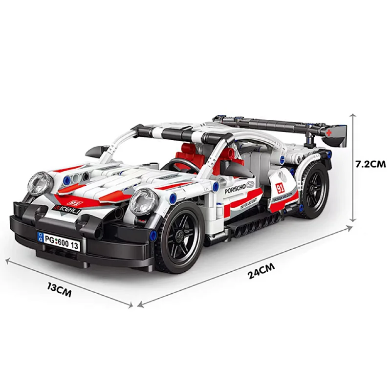 Technic Machinery Pull Back Car Model Kids Plastic Assembly DIY Speed Racing Car Building Block Small Bricks Set