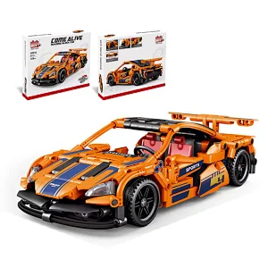Kids Birthday Gift 428pcs Technical Small Bricks Model Vehicle Supercar Building Block Sport Car Toys