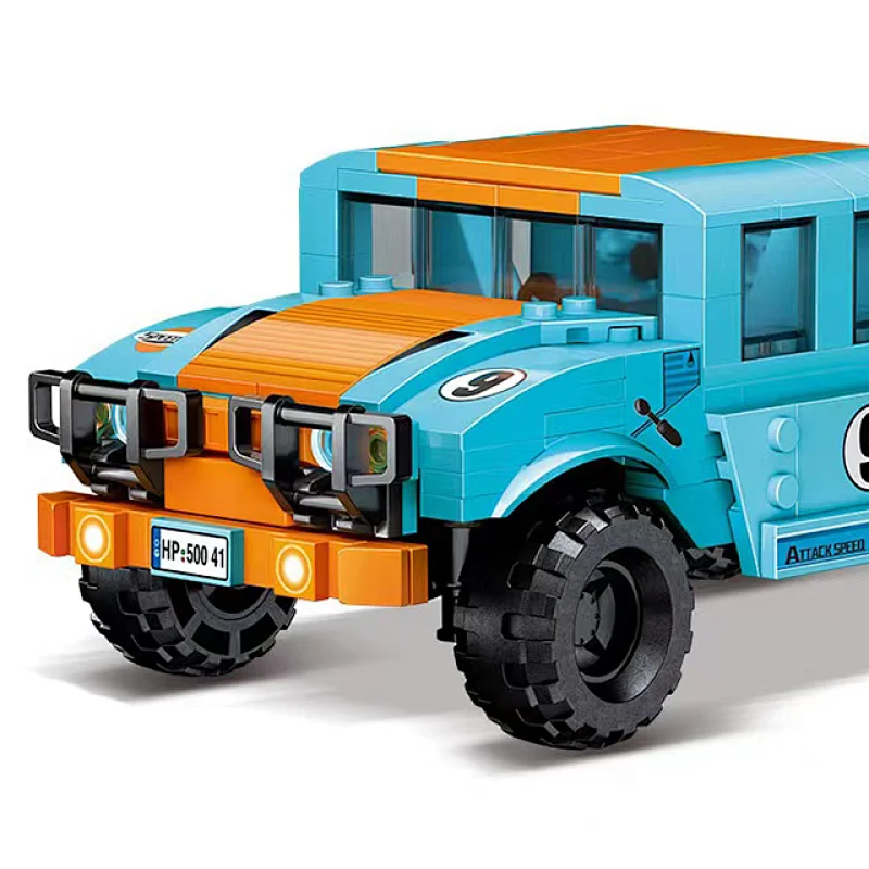Christmas Gifts 331pcs Diy Assembling Off-road Vehicle Toy Model Bricks Luxury Assembling Building Block Car For Kids Toys