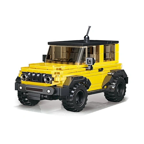 Kids Educational Toys Car Model Off-road Vehicle Series Plastic Brick Small Building Block Construction Toy