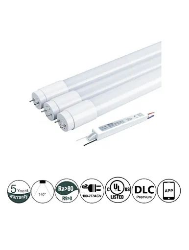 LED T8 TUEB Type C 4 Lamp 10W Total Power 40W 150lm/W 6000lm 0-10V Dimming 5-Years Waraatny