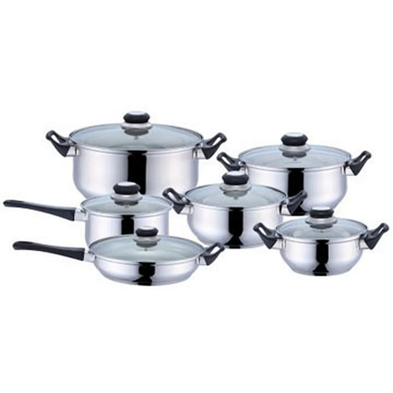 12-Pc S/S Cookware Set