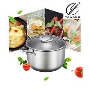 20 cm stainless steel casserole with glass lid