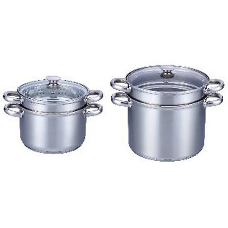 3-Pc stainless steel pasta pot
