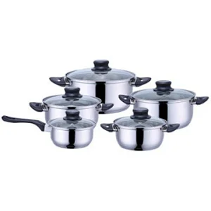 10-Pc S/S Cookware Set