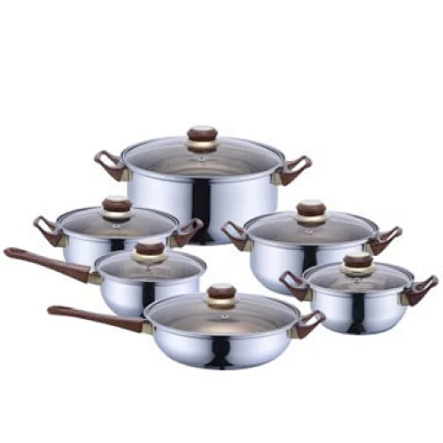 12-Pc S/S Cookware Set